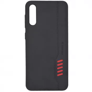 Evelatus Samsung Galaxy A50 Shooter Series musta Rugged takakansi jalustalla ja sormirenkaalla