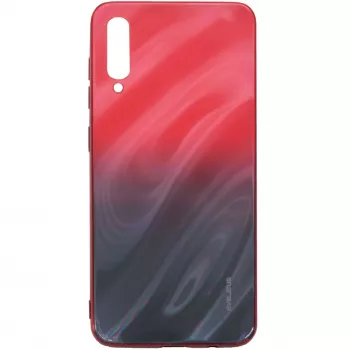 Evelatus Samsung Galaxy A50 Water Ripple Full Color Electroplating karkaistu lasi liukuvärinen punainen-musta