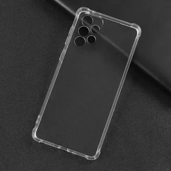 Evelatus Samsung Galaxy A53 5G sotilasiskuilta suojaava silikonikuori TPU läpinäkyvä