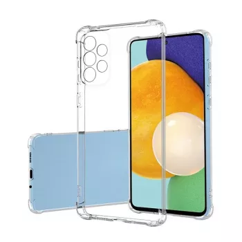 Evelatus Samsung Galaxy A53 5G sotilasiskuilta suojaava silikonikuori TPU läpinäkyvä