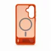 Evelatus Samsung Galaxy A57 kumipintainen MagSafe-kuori ja jalusta oranssi
