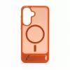 Evelatus Samsung Galaxy A57 kumipintainen MagSafe-kuori ja jalusta oranssi