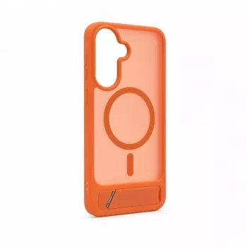 Evelatus Samsung Galaxy A57 kumipintainen MagSafe-kuori ja jalusta oranssi