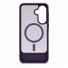Evelatus Samsung Galaxy A57 kumipintainen MagSafe-kuori ja jalusta lila