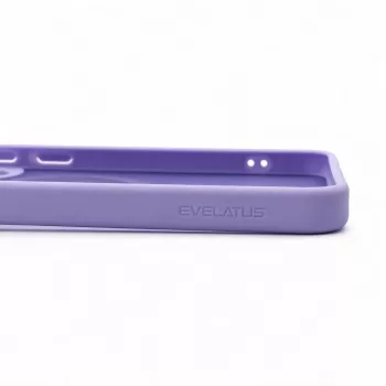 Evelatus Samsung Galaxy A57 Shield-kuori MagSafe-yhteensopiva ja teline, mattarengas, laventelilila