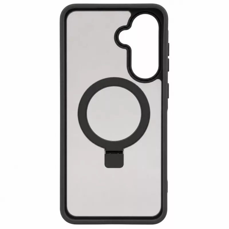 Evelatus Samsung Galaxy A57 Shield -kotelo MagSafe-yhteensopiva ja jalusta, mattarengas, savunharmaa