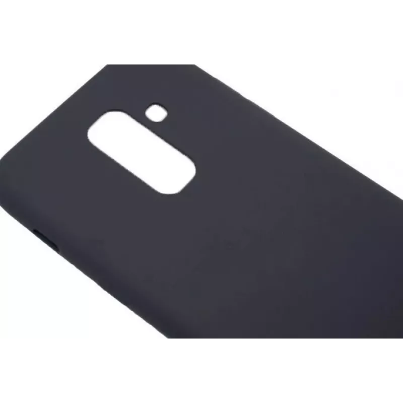 Evelatus Samsung Galaxy A6 Plus 2018 Nano silikonikotelo Soft Touch TPU musta