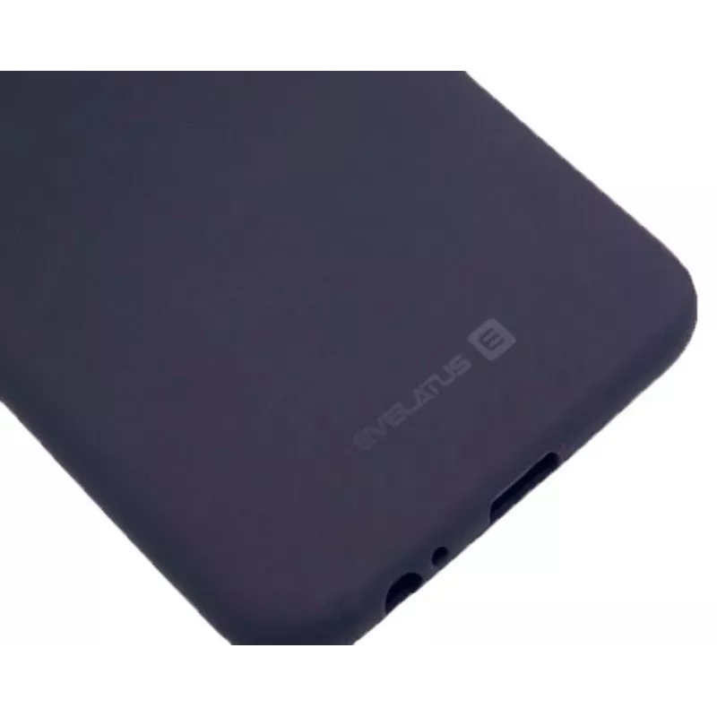 Evelatus Samsung Galaxy A6 Plus 2018 Nano silikonikotelo Soft Touch TPU keskiyönsininen