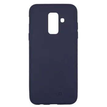 Evelatus Samsung Galaxy A6 Plus 2018 Nano silikonikotelo Soft Touch TPU keskiyönsininen