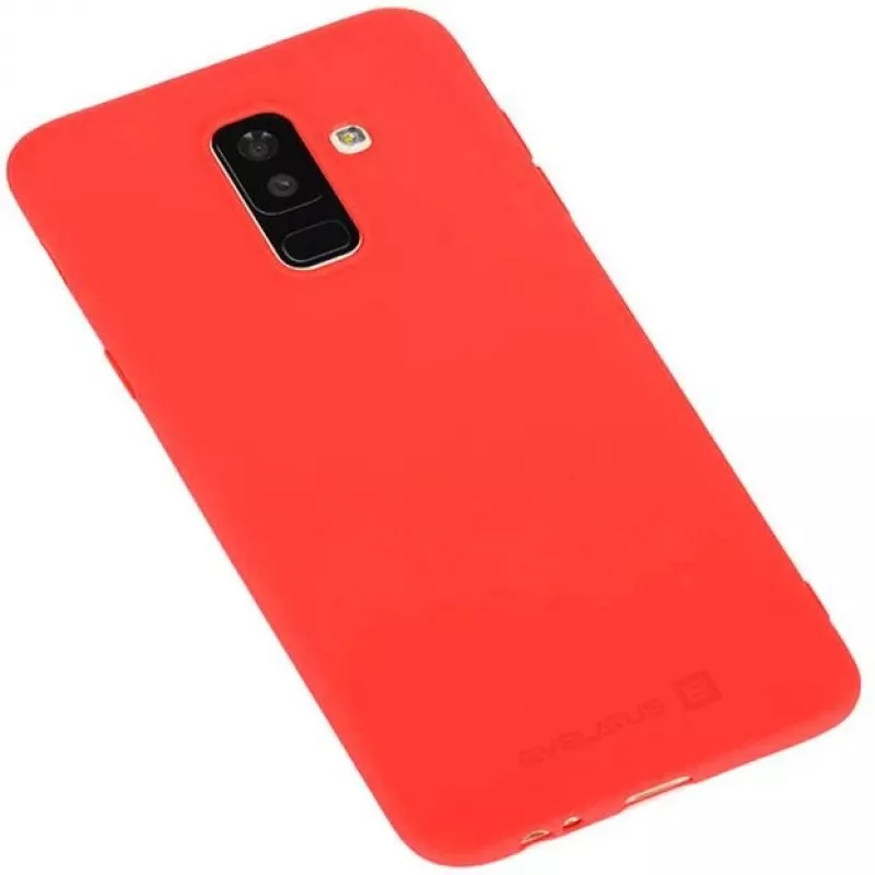 Evelatus Samsung Galaxy A6 Plus 2018 Nano Silicone Case Soft Touch TPU punainen
