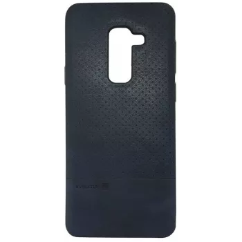 Evelatus Samsung Galaxy A6 Plus 2018 TPU kotelo 1 metallilevyllä (yhteensopiva magneettisen kännykkätelineen kanssa) sininen