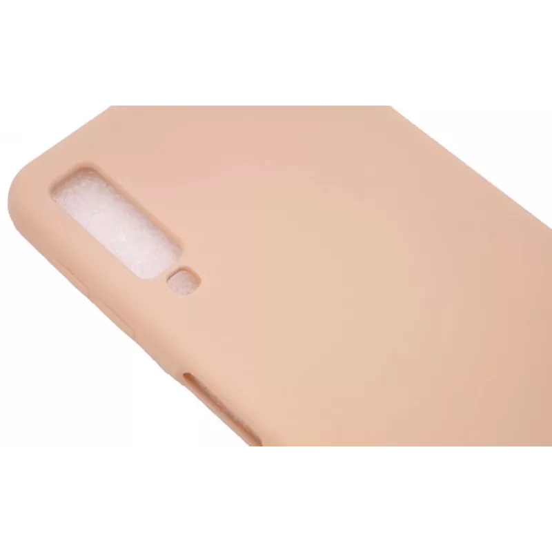 Evelatus Samsung Galaxy A7 2018 Nano silikonikotelo Soft Touch TPU pinkki hiekka