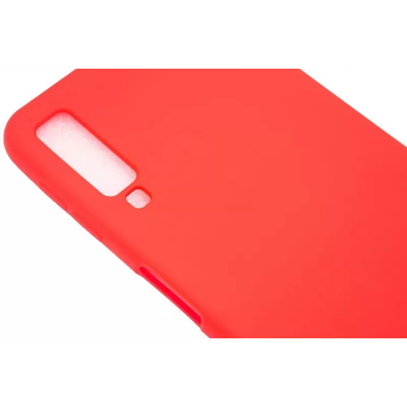 Evelatus Samsung Galaxy A7 2018 Nano silikonikuori Soft Touch TPU punainen