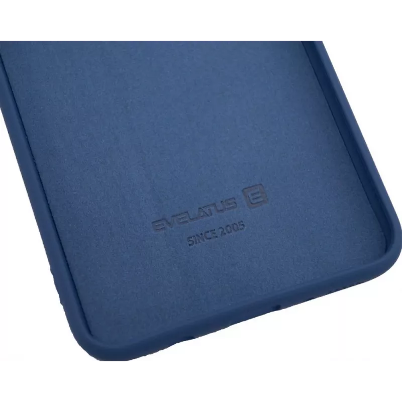 Evelatus Samsung Galaxy A70 nano-silikoonikotelo Soft Touch TPU tummansininen