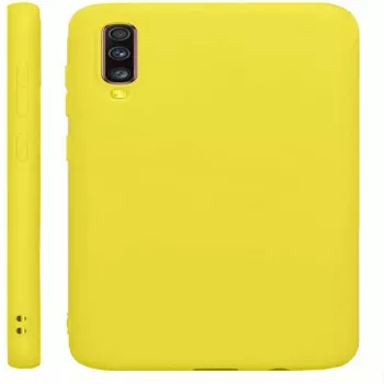 Evelatus Samsung Galaxy A70 nano-silikoonikotelo Soft Touch TPU keltainen