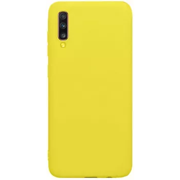 Evelatus Samsung Galaxy A70 nano-silikoonikotelo Soft Touch TPU keltainen