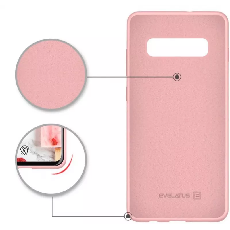Evelatus Samsung Galaxy S10+ Nano silikonikotelo Soft Touch TPU beige