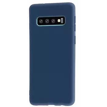 Evelatus Samsung Galaxy S10+ Nano Silicone Case Soft Touch TPU tummansininen