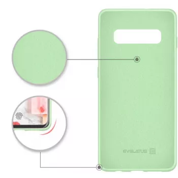 Evelatus Samsung Galaxy S10 nano-silikoonikotelo Soft Touch TPU minttu