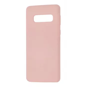 Evelatus Samsung Galaxy S10 Nano Silicone -kotelo Soft Touch TPU pinkki hiekka
