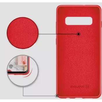 Evelatus Samsung Galaxy S10 Nano silikonikotelo Soft Touch TPU punainen