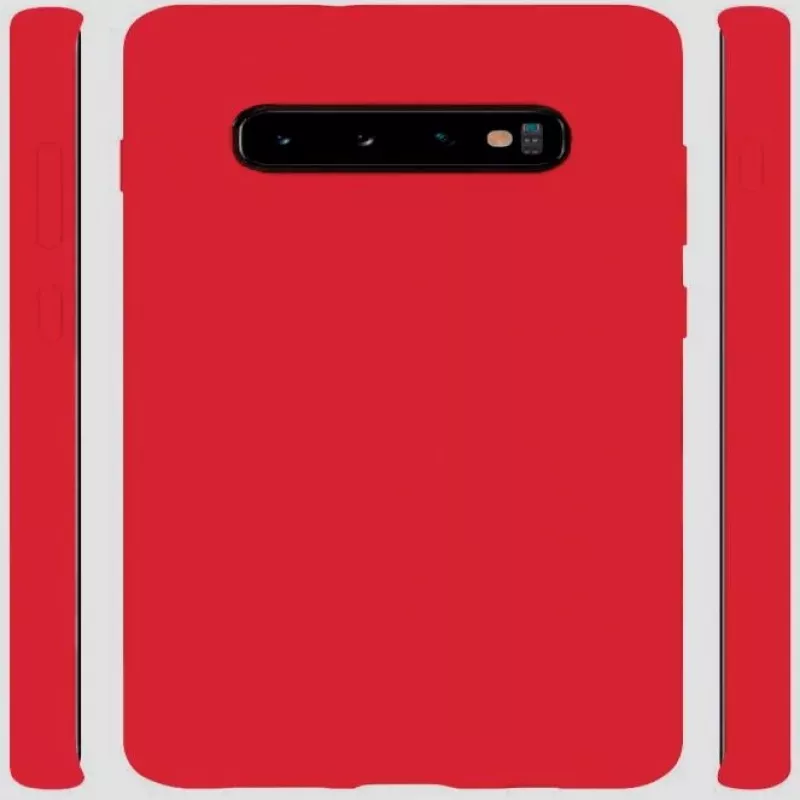 Evelatus Samsung Galaxy S10 Nano silikonikotelo Soft Touch TPU punainen