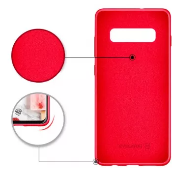 Evelatus Samsung Galaxy S10 Plus pehmeä silikonikuori punainen
