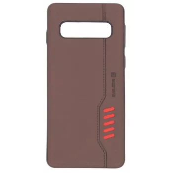 Evelatus Samsung Galaxy S10 Shooter ruskea suojakotelo