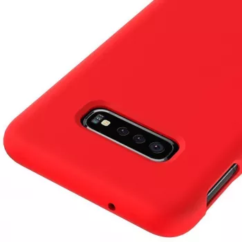 Evelatus Samsung Galaxy S10e Nano Silicone -kotelo Soft Touch TPU punainen
