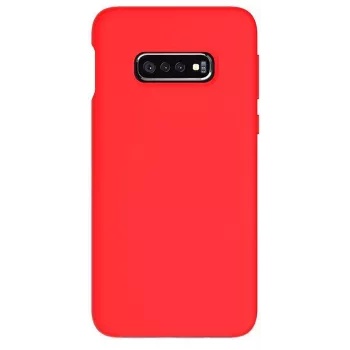 Evelatus Samsung Galaxy S10e Nano Silicone -kotelo Soft Touch TPU punainen