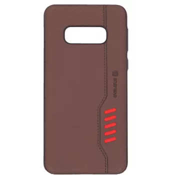 Evelatus Samsung Galaxy S10e Shooter Series takakansi ruskea