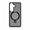 Evelatus Samsung Galaxy S26 Shield -kotelo MagSafe-tuella ja jalustalla, mattarengas, musta