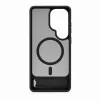 Evelatus Samsung Galaxy S26 Ultra kumipintainen MagSafe-kuori ja teline - musta