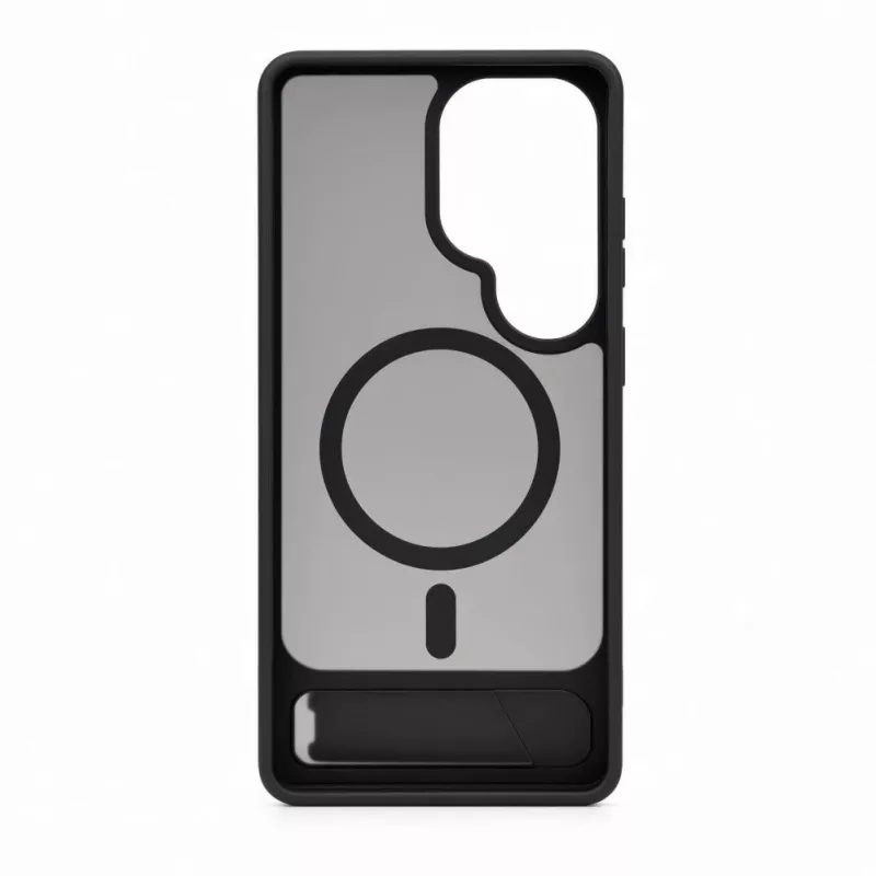 Evelatus Samsung Galaxy S26 Ultra kumipintainen MagSafe-kuori ja teline - musta