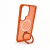 Evelatus Samsung Galaxy S26 Ultra Shield -kuori MagSafella ja jalustalla mattarengas oranssi