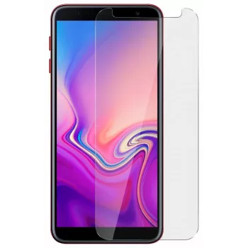 Evelatus Samsung J4 Plus 0,33mm ohut läpinäkyvä karkaistu lasi näytönsuoja japanilaisella liimalla ja antistaattisella pinnoitteella