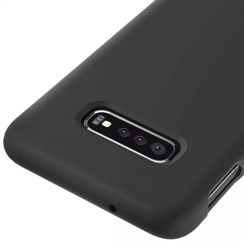 Evelatus Samsung S10e Premium Soft Touch silikonikotelo musta