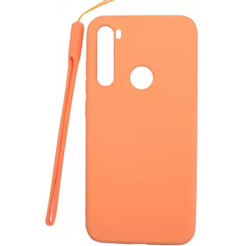 Evelatus Soft Touch silikonikotelo käsilenkillä Xiaomi Redmi Note 8 / Redmi Note 8 2021 - pinkki