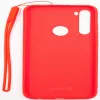 Evelatus Soft Touch silikonikuori nauhalla Xiaomi Redmi Note 8 / Redmi Note 8 2021 - punainen
