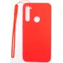 Evelatus Soft Touch silikonikuori nauhalla Xiaomi Redmi Note 8 / Redmi Note 8 2021 - punainen