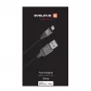 Evelatus USB-A - Lightning -kaapeli 1,2 m (MFi11CL) alumiinikotelo punottu musta