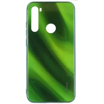 Evelatus Water Ripple Full Color Electroplating karkaistu lasi kotelo Xiaomi Redmi Note 8 / Redmi Note 8 2021 - vihreä