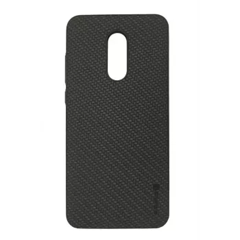 Evelatus Xiaomi Redmi 5 Plus TPU-kotelo 2 metallilevyllä (yhteensopiva magneettisen puhelintelineen kanssa) musta