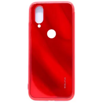 Evelatus Xiaomi Redmi 7 Water Ripple Full Color Electroplating karkaistu lasi kotelo punainen