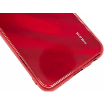 Evelatus Xiaomi Redmi 8 Water Ripple Full Color Electroplating tempered glass -kotelo punainen