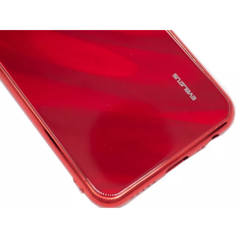 Evelatus Xiaomi Redmi 8 Water Ripple Full Color Electroplating tempered glass -kotelo punainen