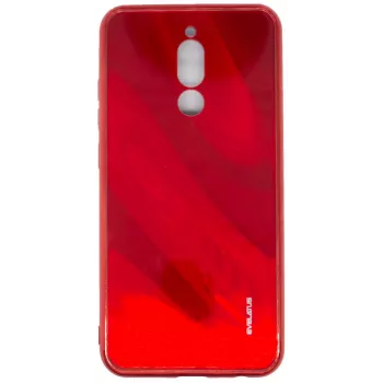 Evelatus Xiaomi Redmi 8 Water Ripple Full Color Electroplating tempered glass -kotelo punainen