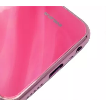 Evelatus Xiaomi Redmi 8 Water Ripple Gradient Color Anti-Explosion karkaistu lasi kotelo liukuväri keltainen-pinkki