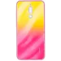 Evelatus Xiaomi Redmi 8 Water Ripple Gradient Color Anti-Explosion karkaistu lasi kotelo liukuväri keltainen-pinkki