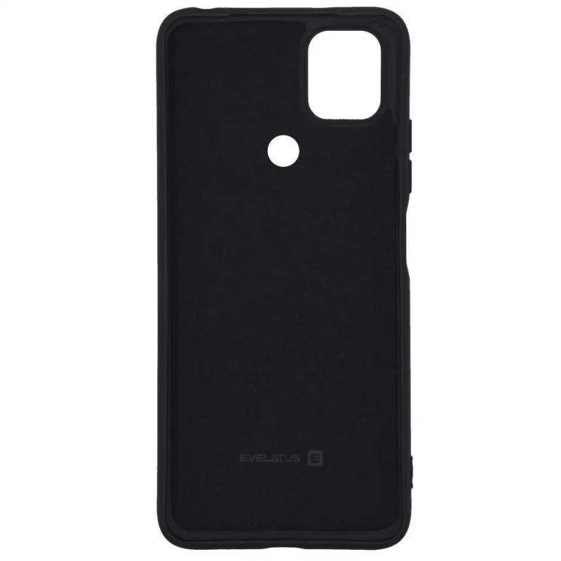 Evelatus Xiaomi Redmi 9C / 10A 4G Nano Silicone -kotelo, Soft Touch TPU, musta